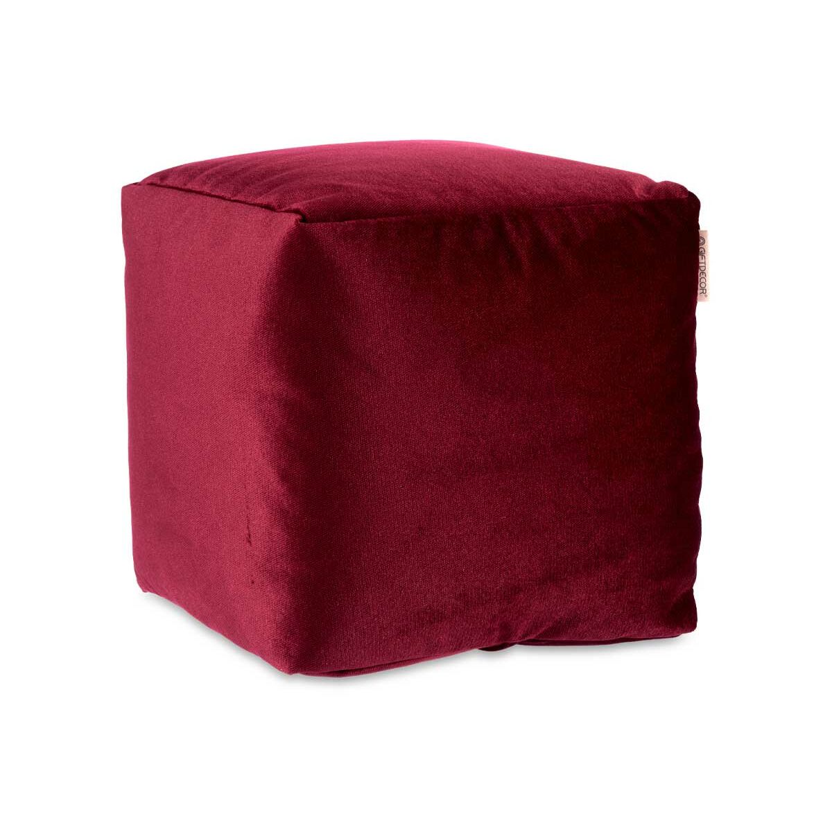 Puff Gift Decor Rödbrun polystyren Sammet (4 antal) - 2