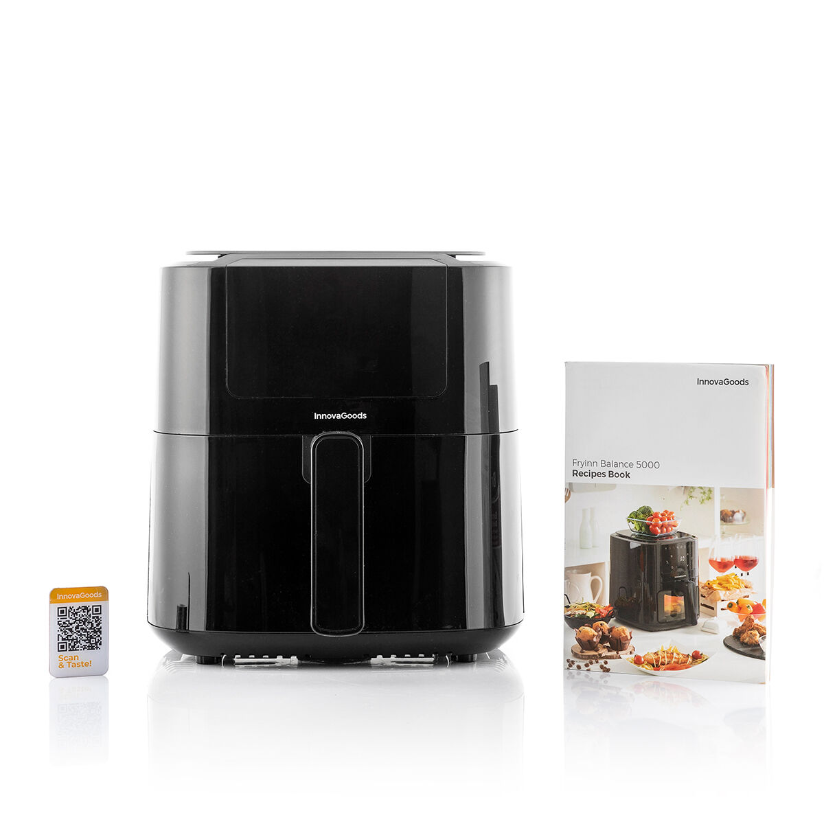 Luftfritös med våg InnovaGoods Fryinn Balance 5000 Svart 1500 W 5 L Rostfritt stål - 5