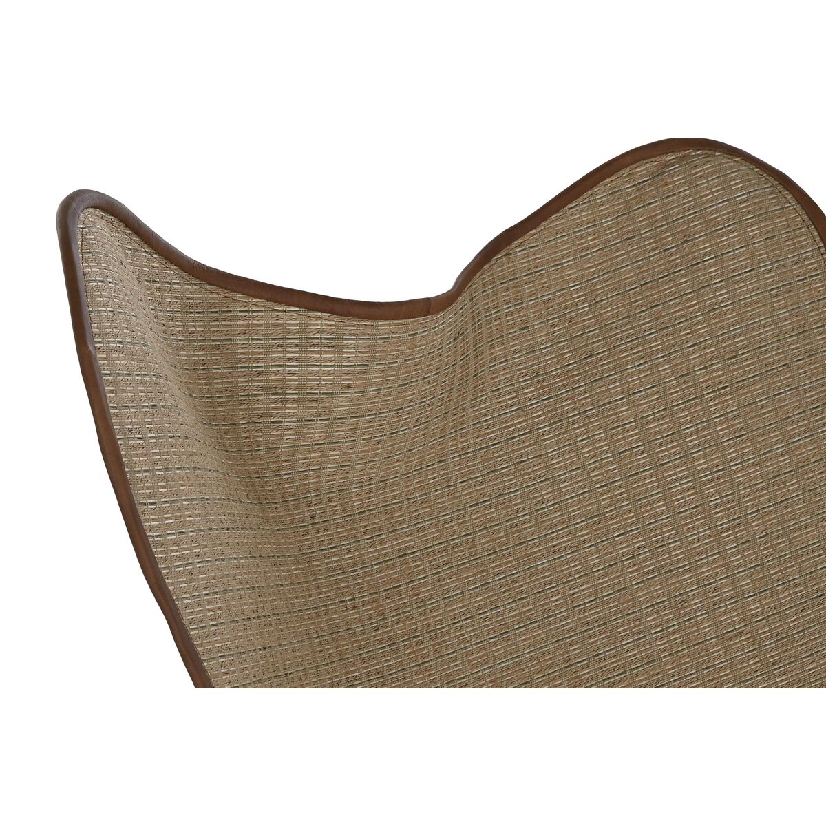 Stol DKD Home Decor Metall Rattan (74 x 78 x 92 cm) - 4