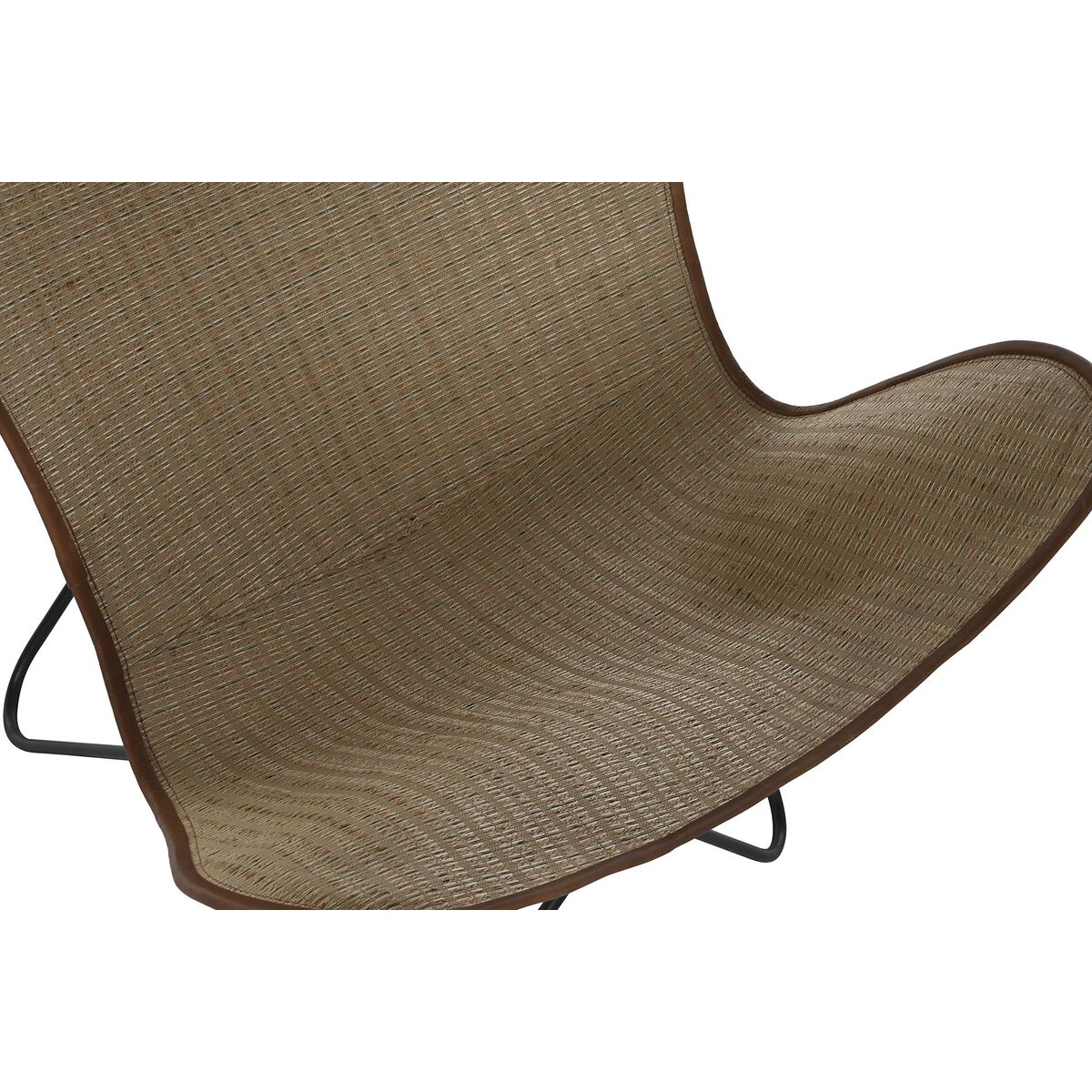 Stol DKD Home Decor Metall Rattan (74 x 78 x 92 cm) - 2