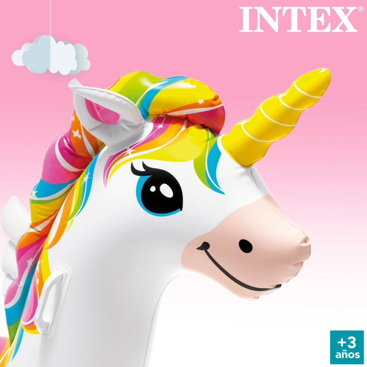 Luftmadrass Enhörning Intex 201 x 97 x 140 cm (4 antal) - 10