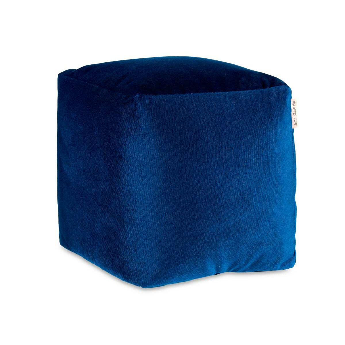 Puff Gift Decor Blå polystyren Sammet (4 antal) - 6