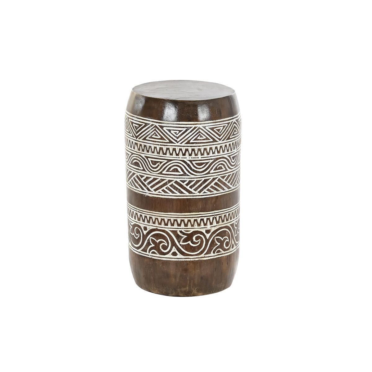 Sidobord DKD Home Decor Vit Naturell 28 x 28 x 50 cm 29 x 29 x 50 cm - 4