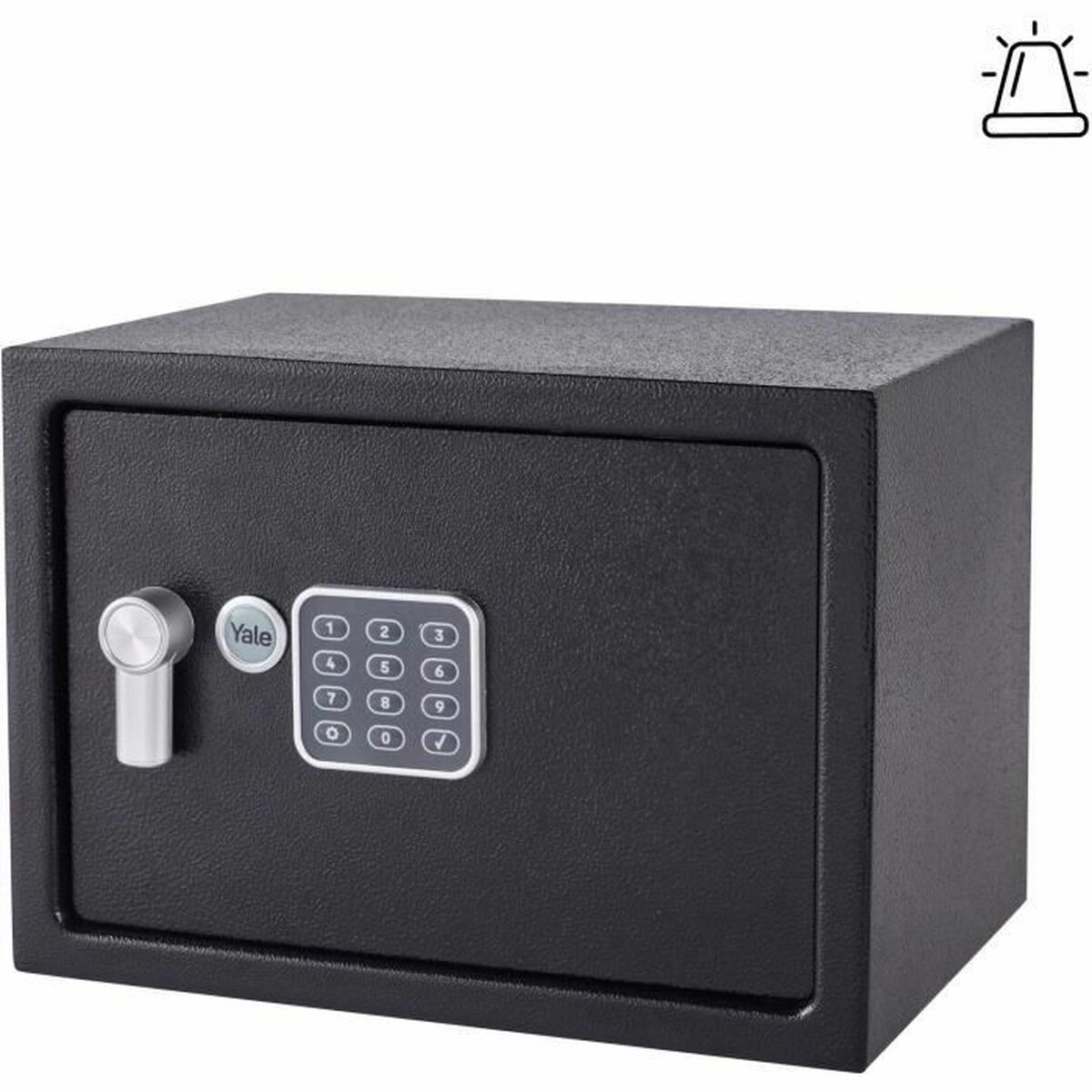Kassaskåp med elektroniskt lås Yale Svart 16,3 L 25 x 35 x 25 cm Rostfritt stål - 2