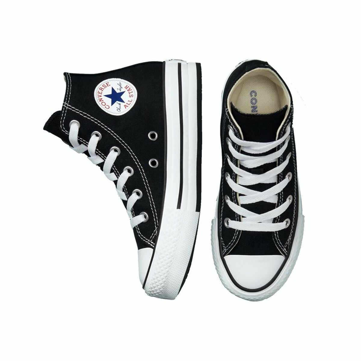 Sportskor för barn Converse Chuck Taylor All Star Lift Platform Svart - 4