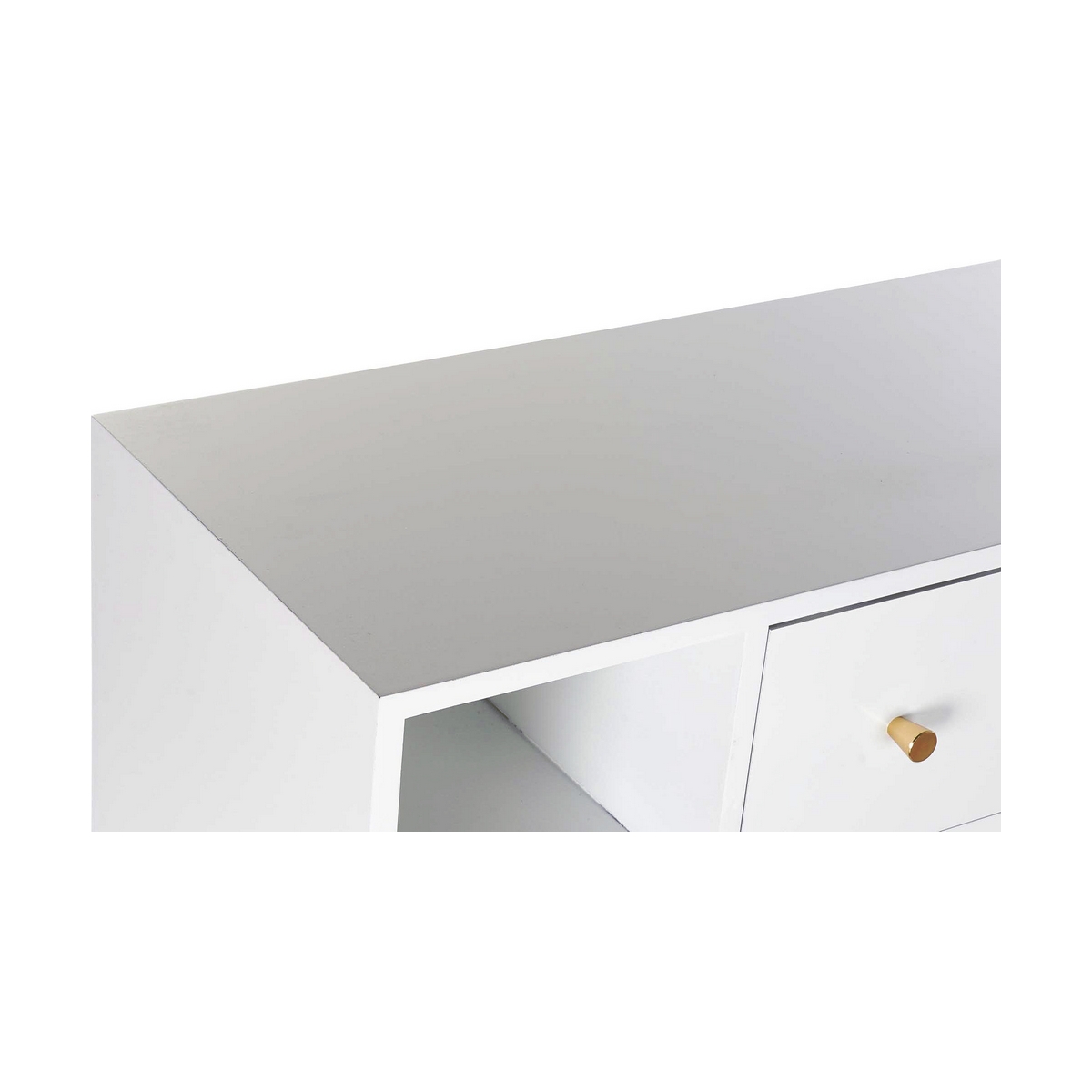 Byrå DKD Home Decor Naturell Metall Vit Kräm Melamin (76 x 34 x 94 cm) - 15