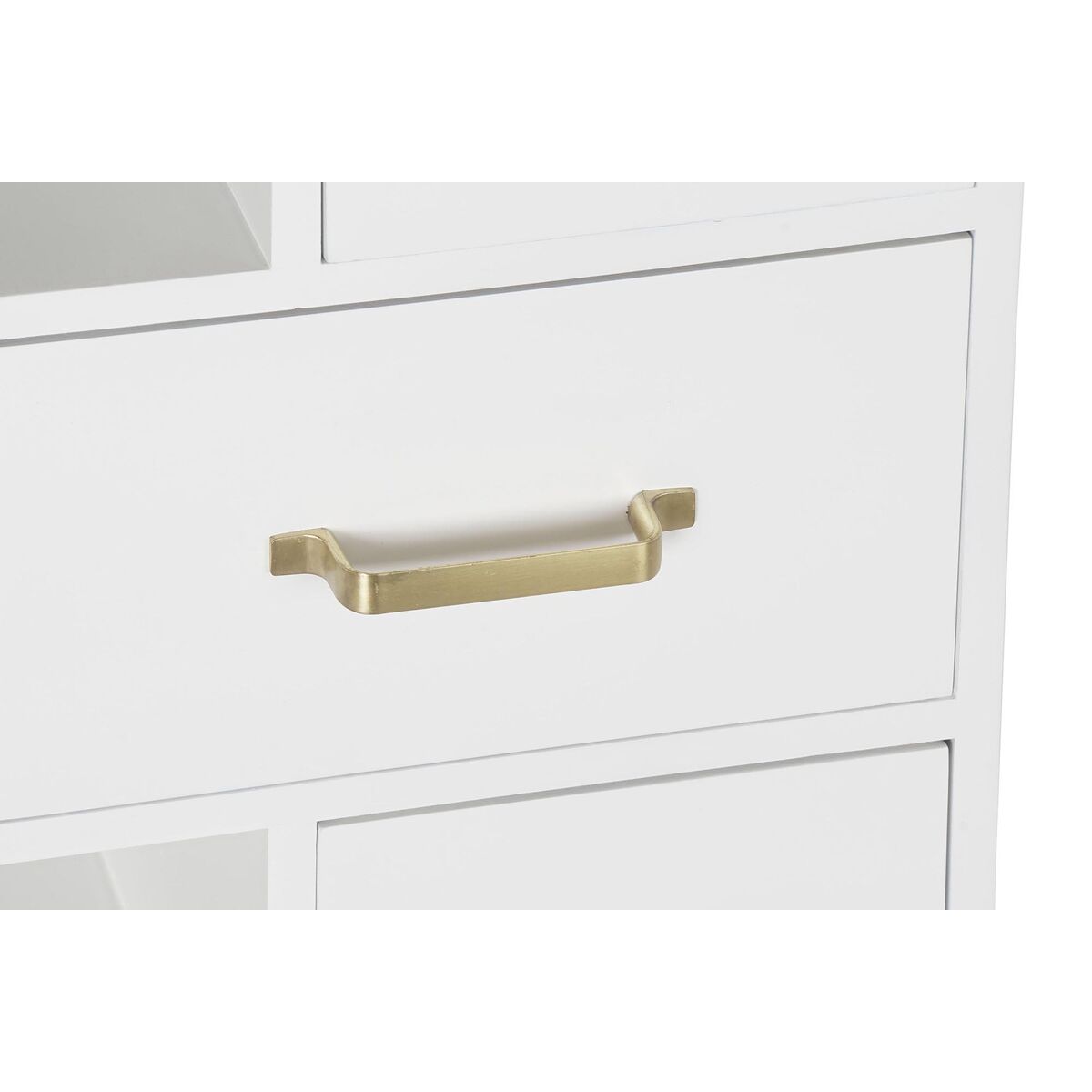 Byrå DKD Home Decor Naturell Metall Vit Kräm Melamin (76 x 34 x 94 cm) - 4