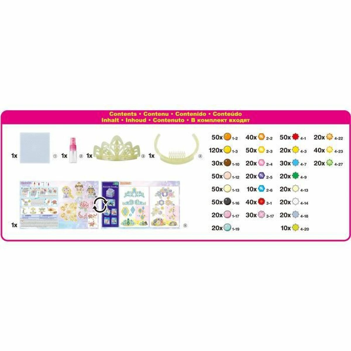 Pärlor Aquabeads The Disney Princess Tiara 870 Delar - 3