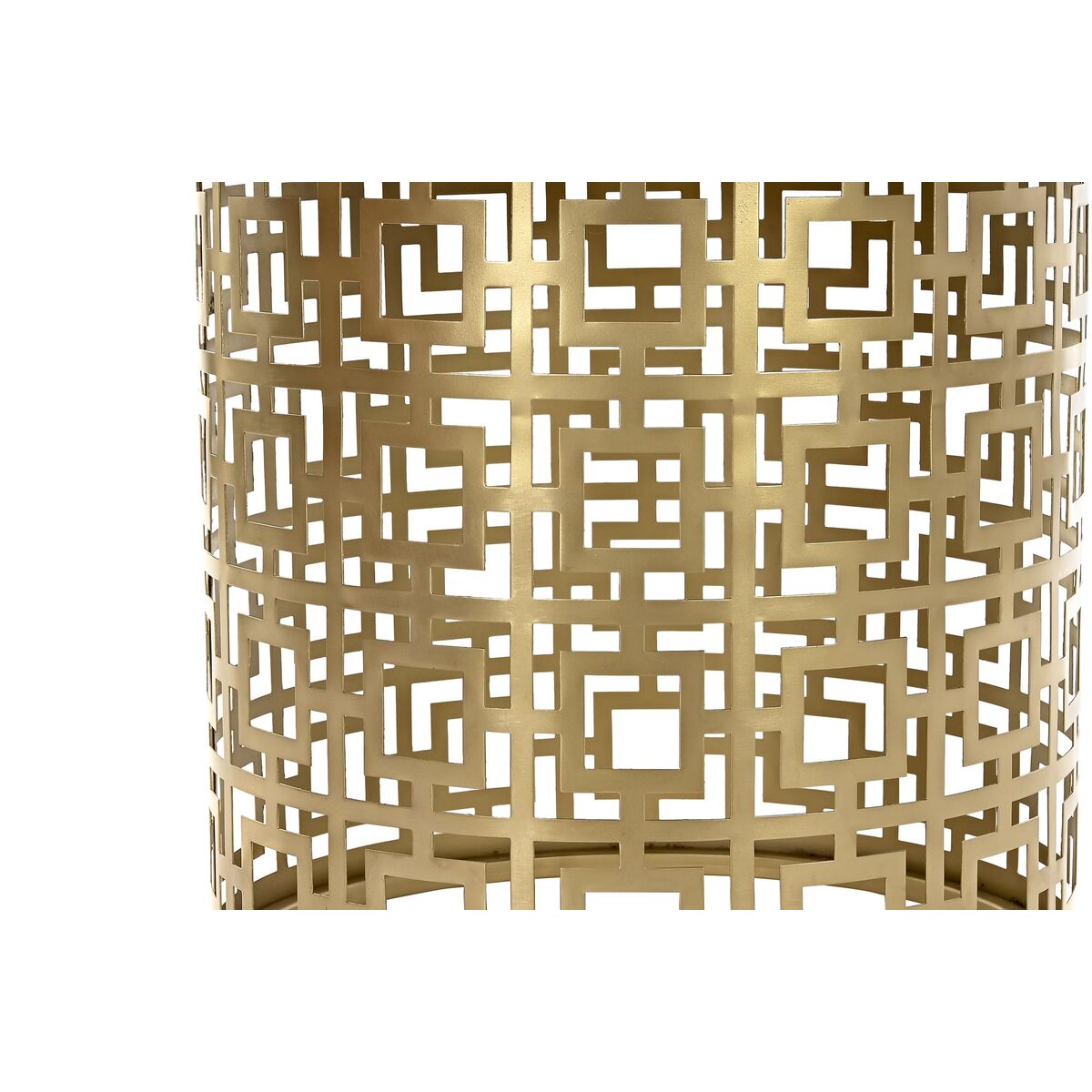 Soffbord DKD Home Decor Vit Gyllene Metall Marmor 76 x 76 x 43 cm - 3