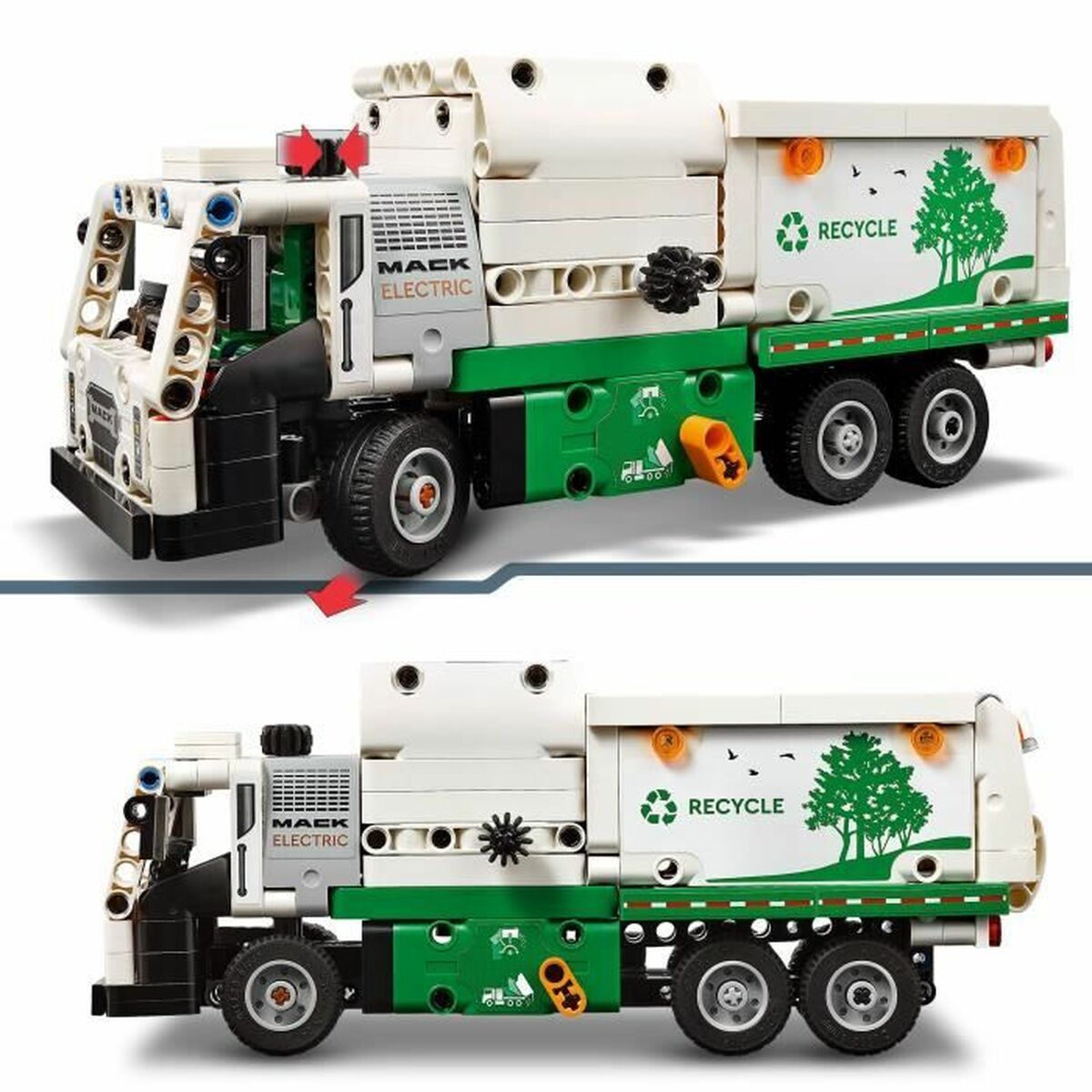 Playset Lego 42167 Mack LR Electric Garbage Truck - 4