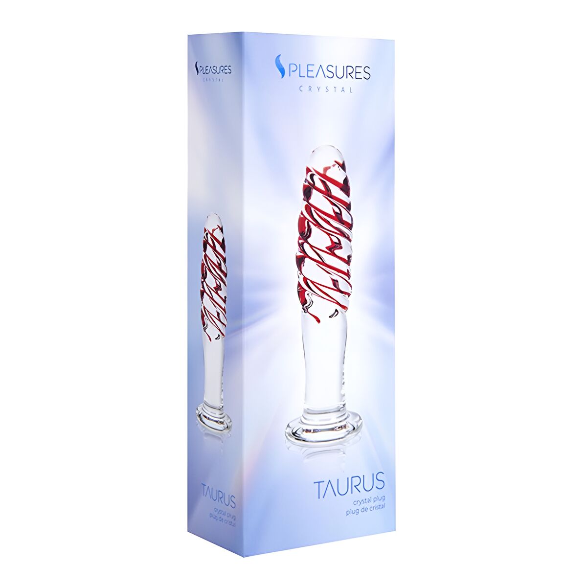 Analplugg S Pleasures Röd Transparent (14 cm) (14,6 cm) - 2
