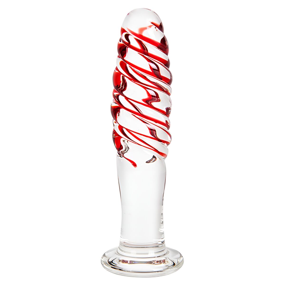Analplugg S Pleasures Röd Transparent (14 cm) (14,6 cm)