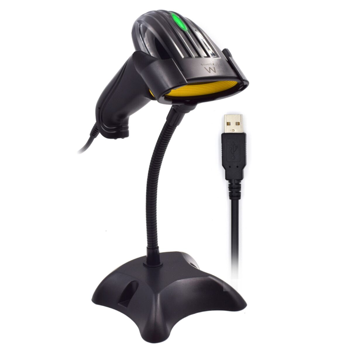 Sträckkodsläsare med hållare Ewent EW3410 LED USB