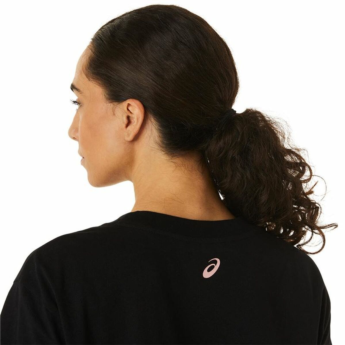 T-shirt med kortärm Dam Asics Tiger Svart - 7