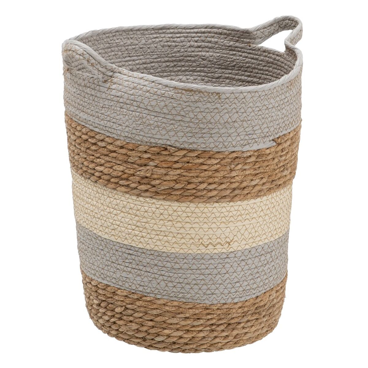 Korgset Naturell Grå Naturliga fibrer 48 x 48 x 42 cm (3 Delar) - 10