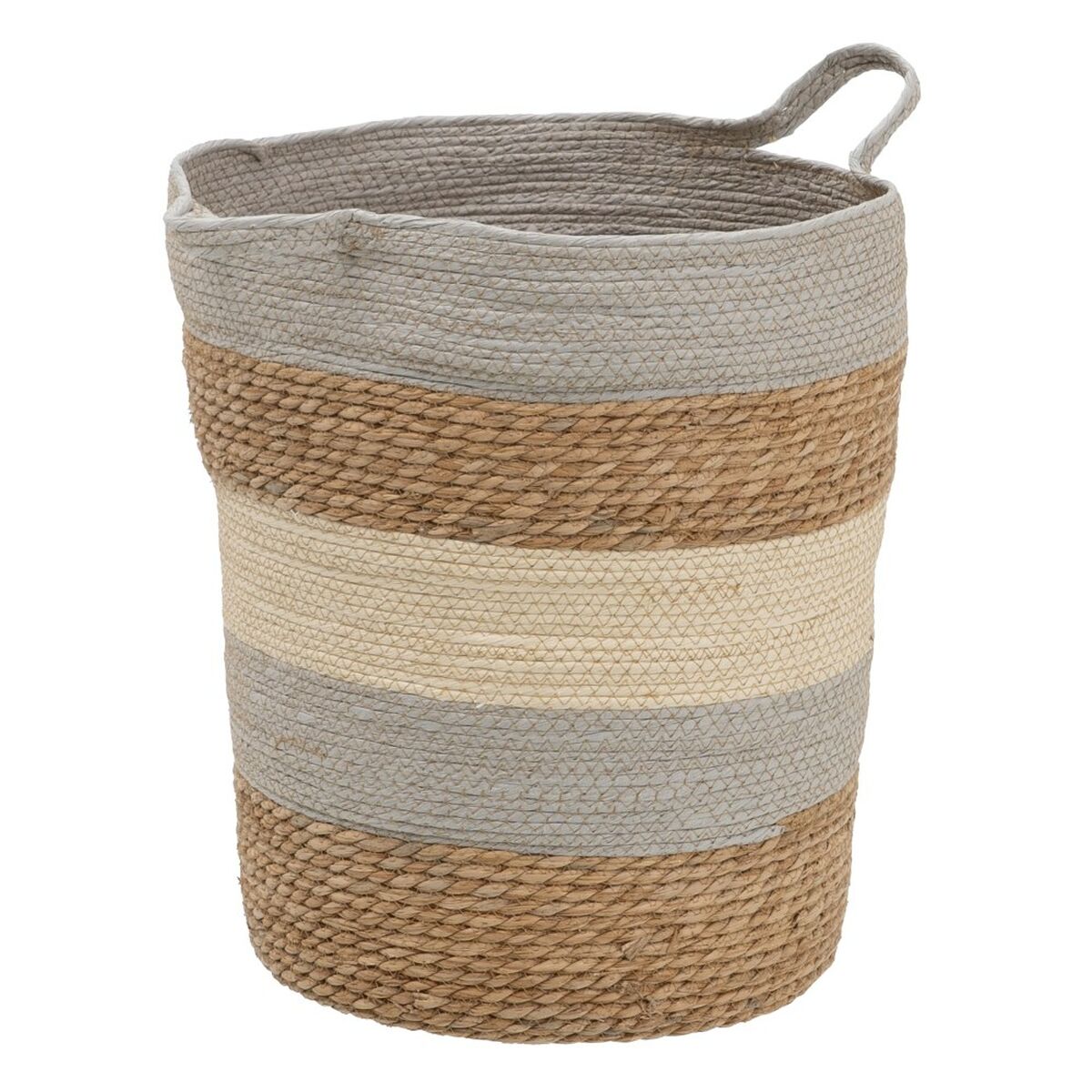 Korgset Naturell Grå Naturliga fibrer 48 x 48 x 42 cm (3 Delar) - 12