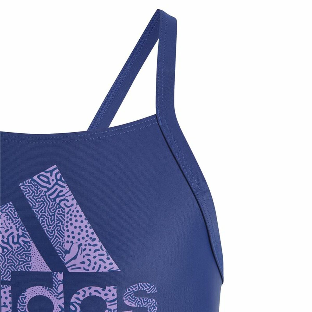 Baddräkt, Flickor Adidas Big Logo Blå - 4