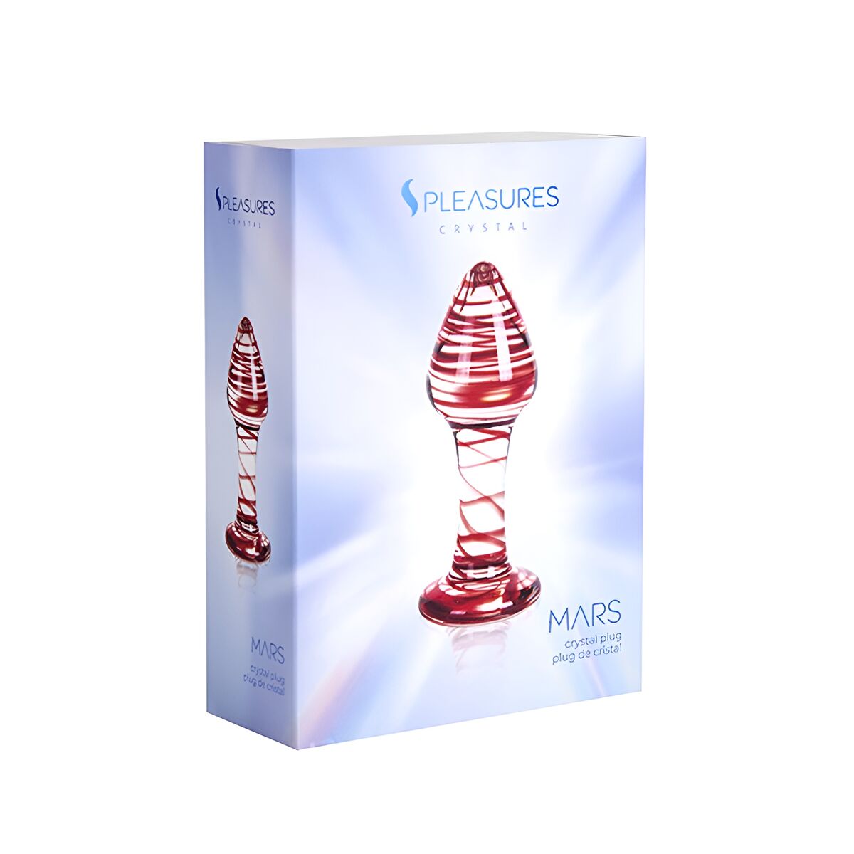 Analplugg S Pleasures Röd Transparent (10,3 cm) (10,2 cm)