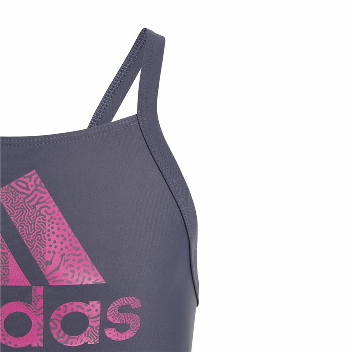 Baddräkt, Flickor Adidas Big Logo Blå - 5