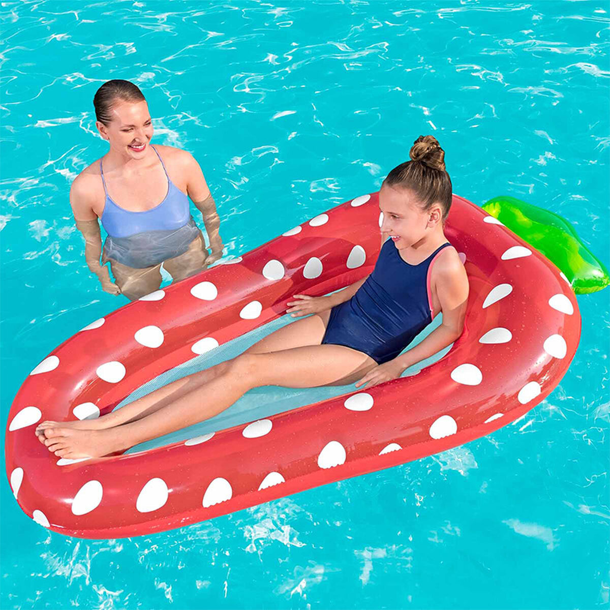 Bestway Uppblåsbar Fruktmadrass med Nät Olika Färger 178x103/186x112cm +6 år Strand & Pool 43644 - 3
