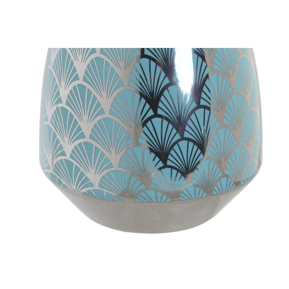 Vas DKD Home Decor Turkos Porslin Orientalisk (18 x 18 x 24 cm) - 2