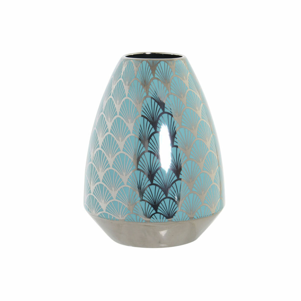 Vas DKD Home Decor Turkos Porslin Orientalisk (18 x 18 x 24 cm) - 3