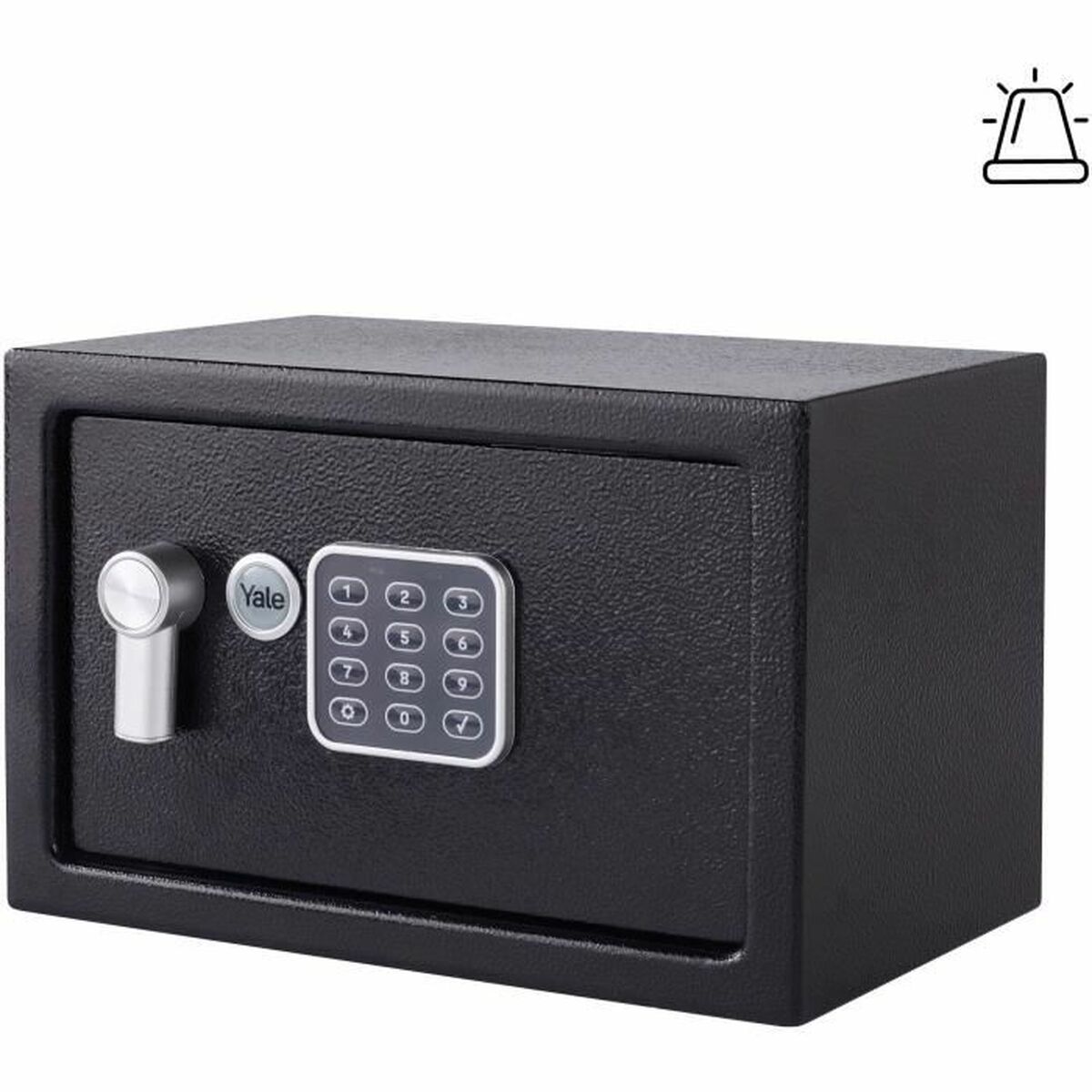 Kassaskåp med elektroniskt lås Yale Svart 8,6 L 20 x 31 x 20 cm Stål - 2