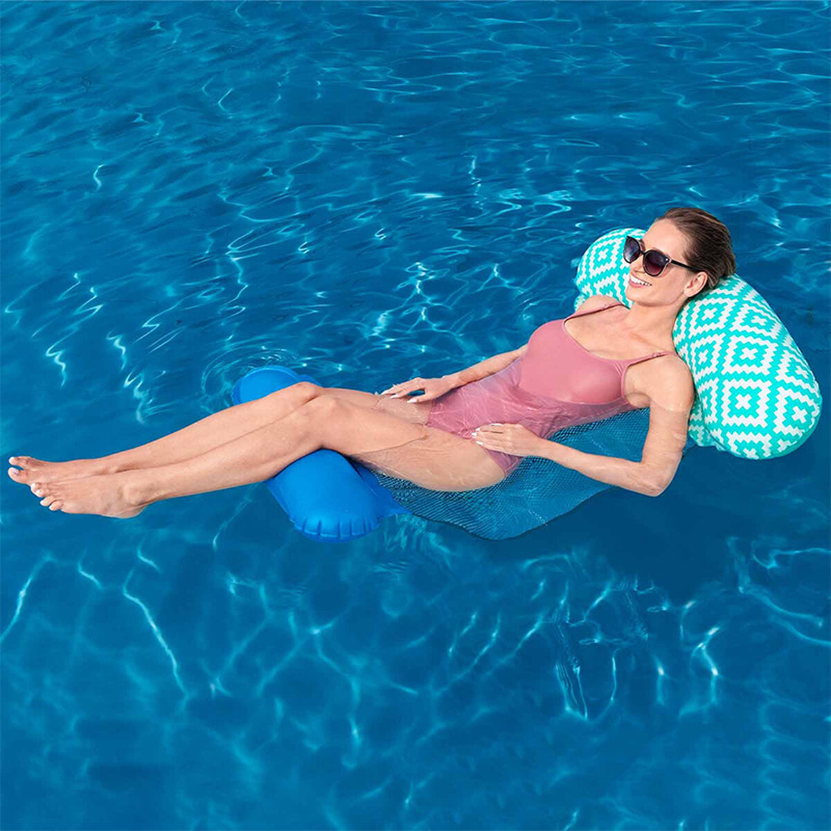Bestway Uppblåsbar Madrass Comfort Plush 145x87 cm Strand och Pool 43555 - 3