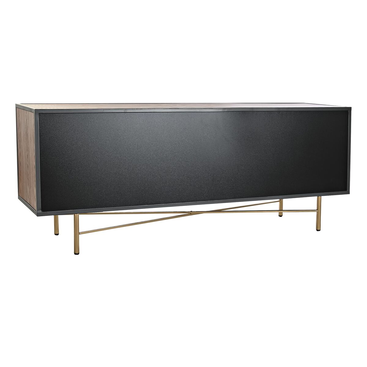 TV-möbler DKD Home Decor Gul Grön Gyllene Mörkbrun Metall Glas 140 x 35 x 55 cm - 7