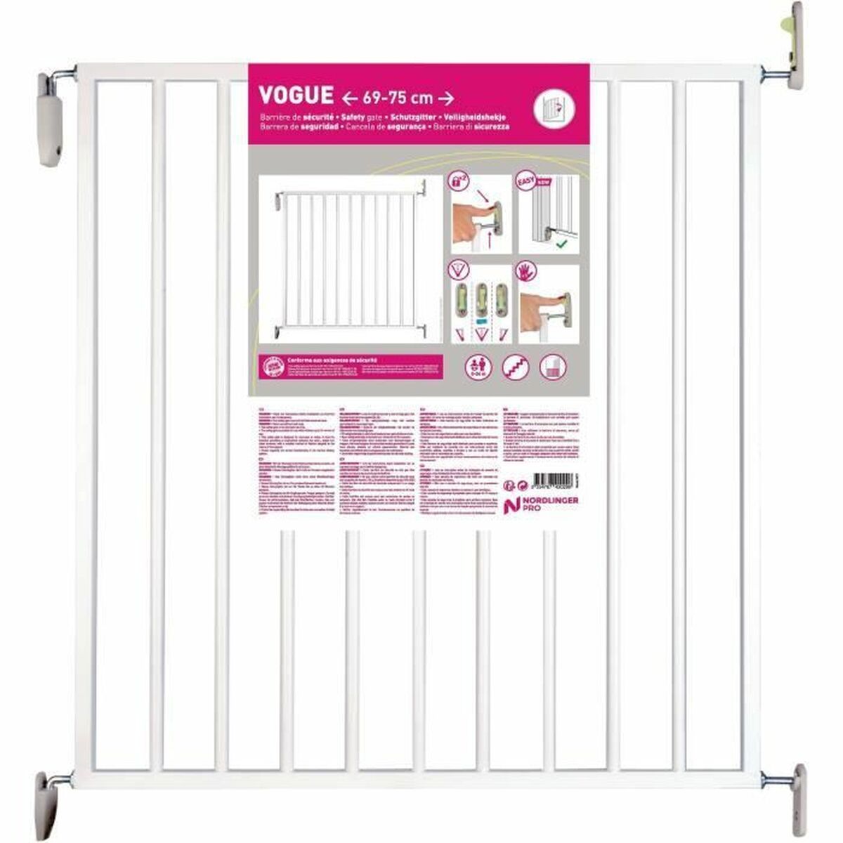 Säkerhetsbarriär Nordlinger PRO Vit - 4