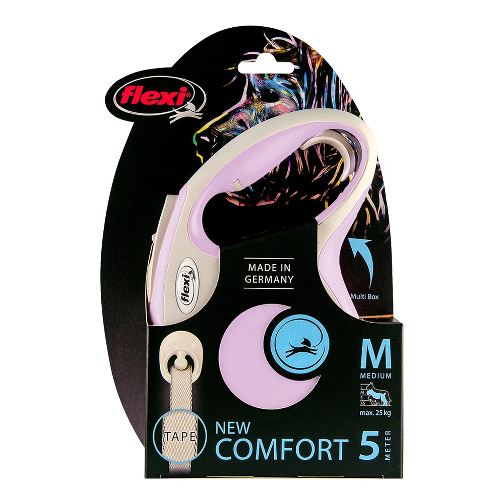 DoHundkoppel Flexi NEW COMFORT Rosa Storlek S - 2