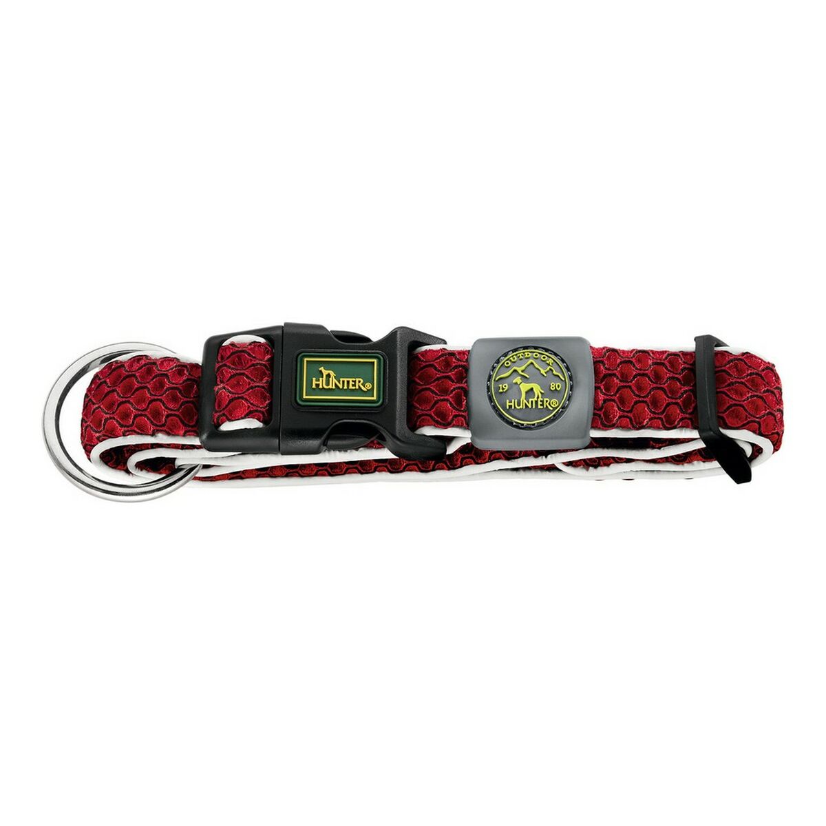Hundhalsband Hunter Plus Tråd Röd Storlek L (40-60 cm)