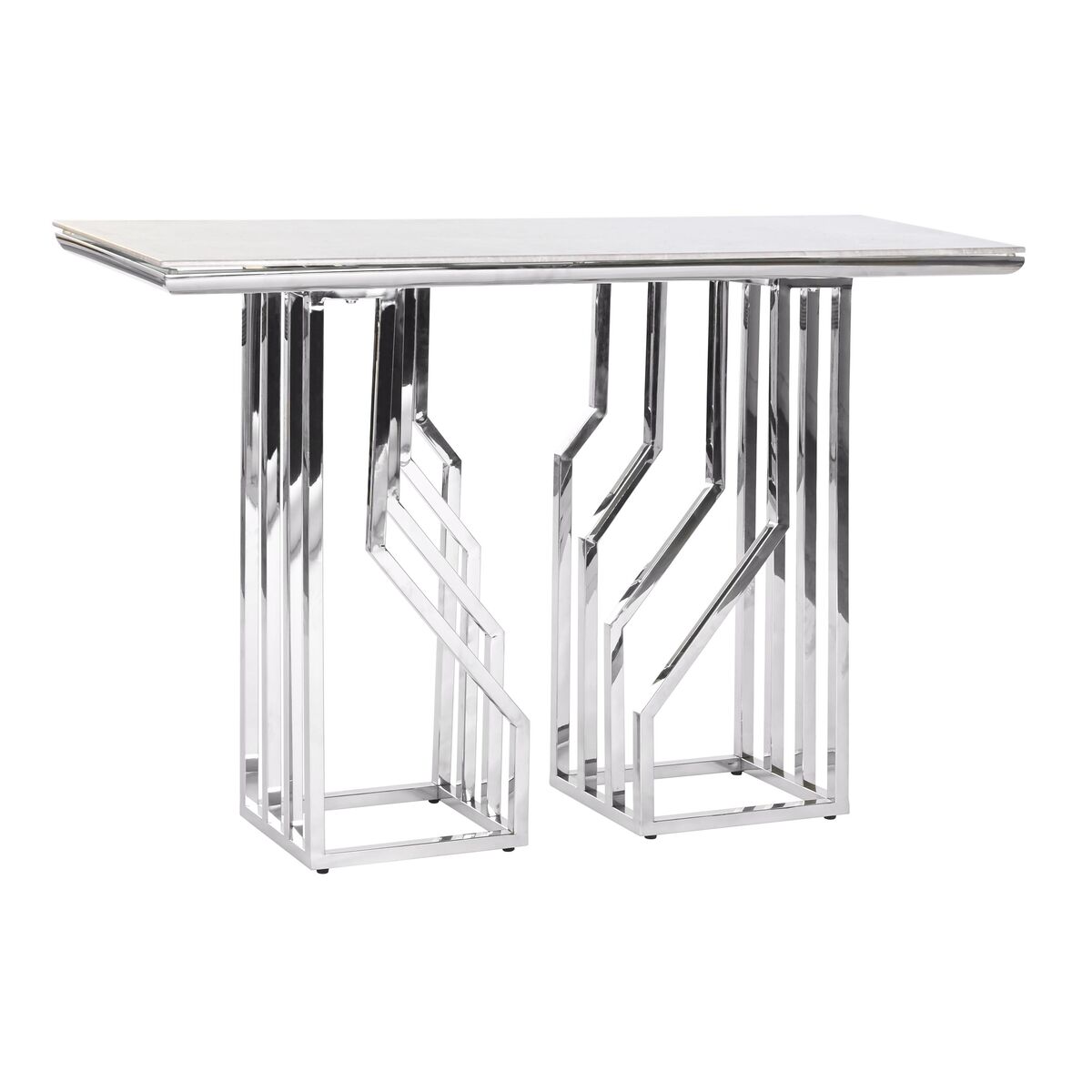 Mottagare DKD Home Decor Vit Silvrig 120 x 40 x 78 cm