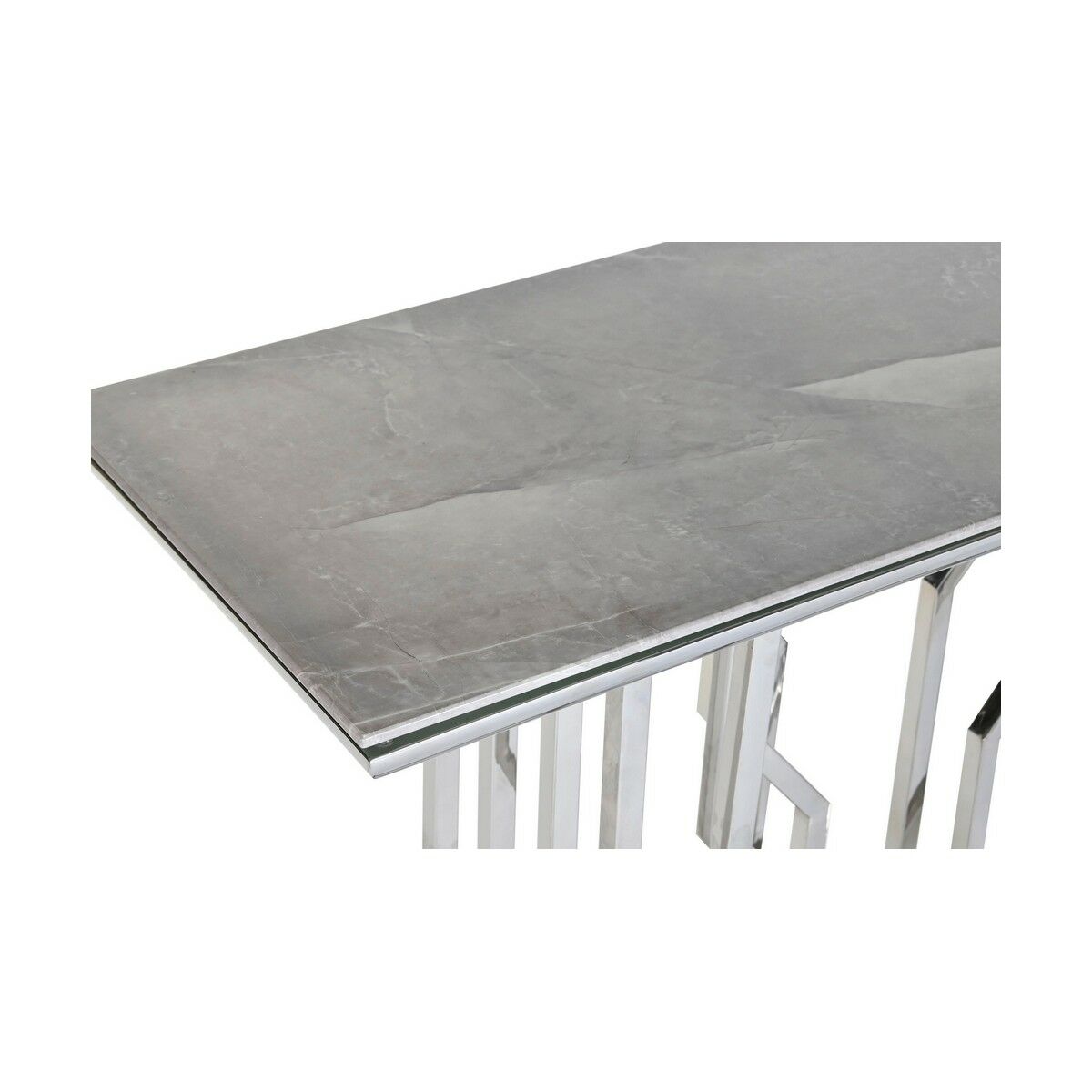 Mottagare DKD Home Decor Vit Silvrig 120 x 40 x 78 cm - 8