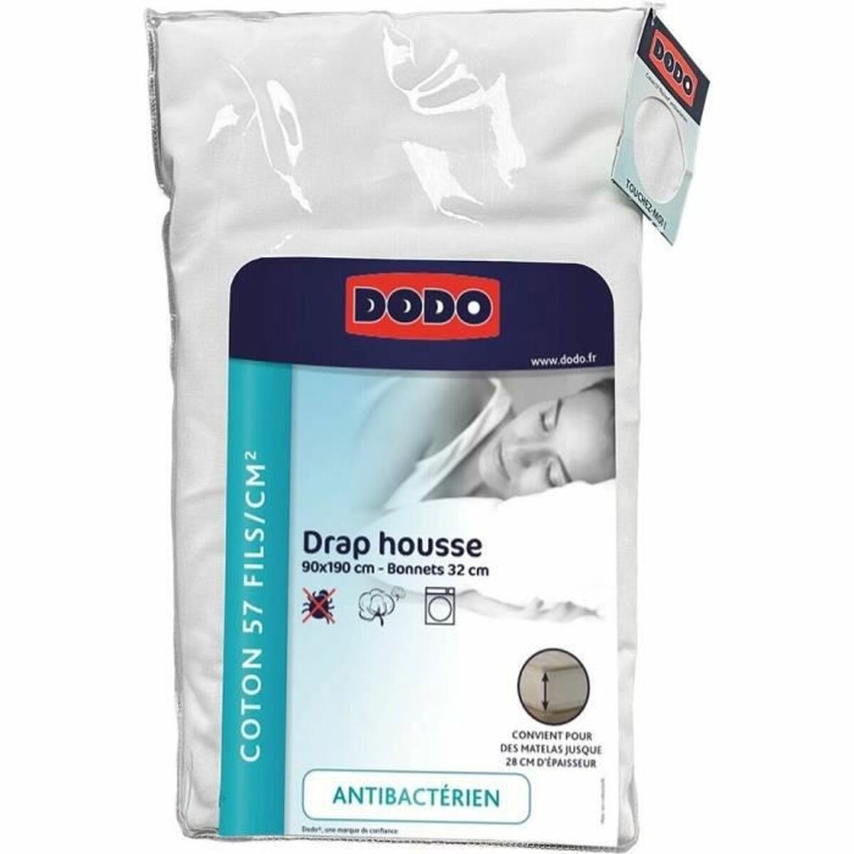 Underlakan DODO Vit 90 x 190 - 2