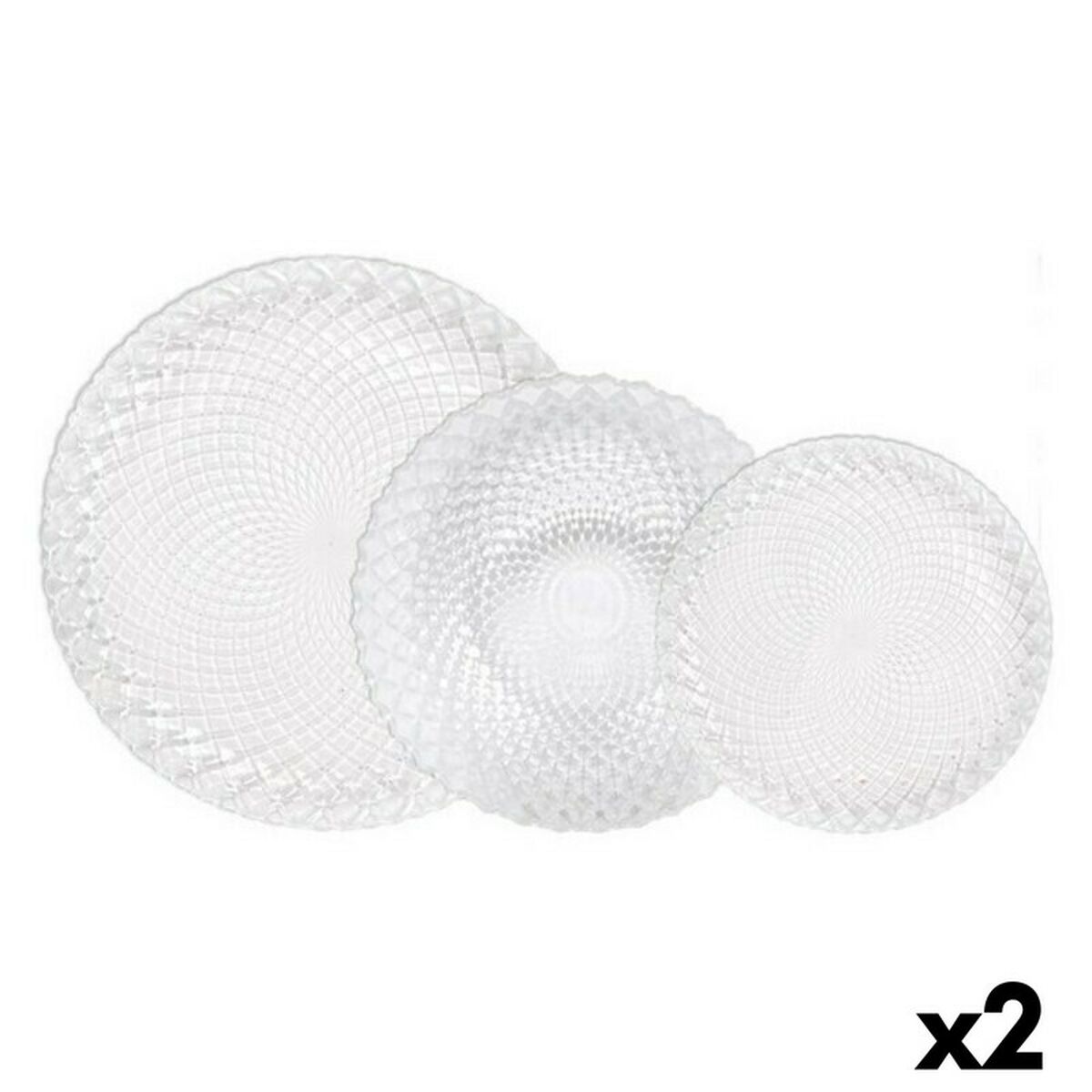 Matservis La Mediterránea Diamond 18 Delar (2 antal)