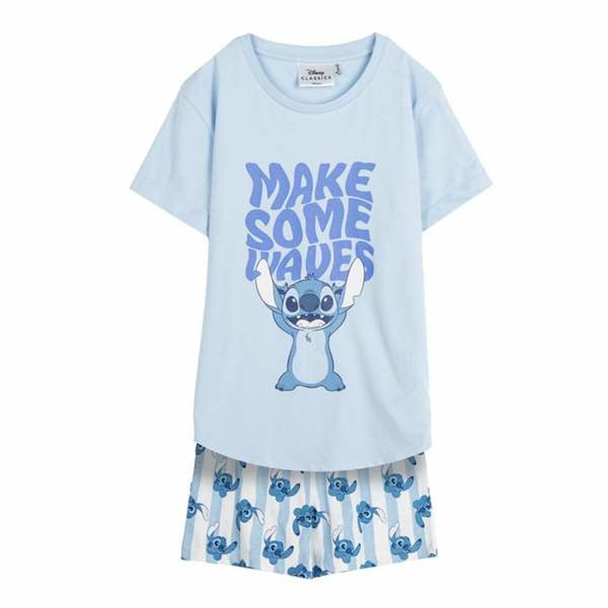 Pyjamas Barn Stitch Blå