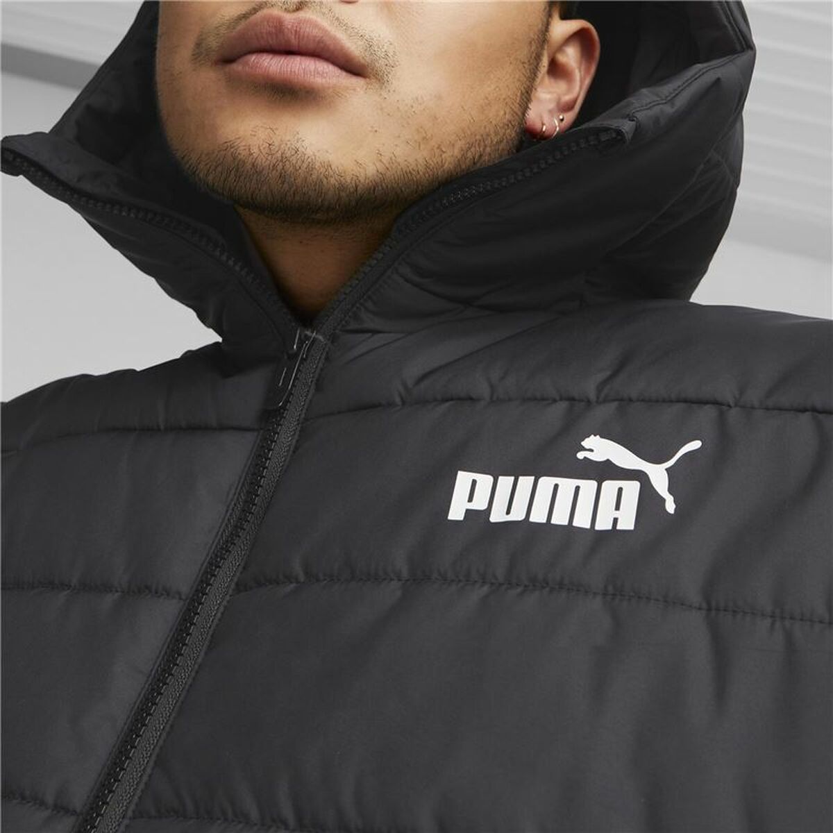 Träningsjacka Herr Puma Essentials Padded Svart - 5