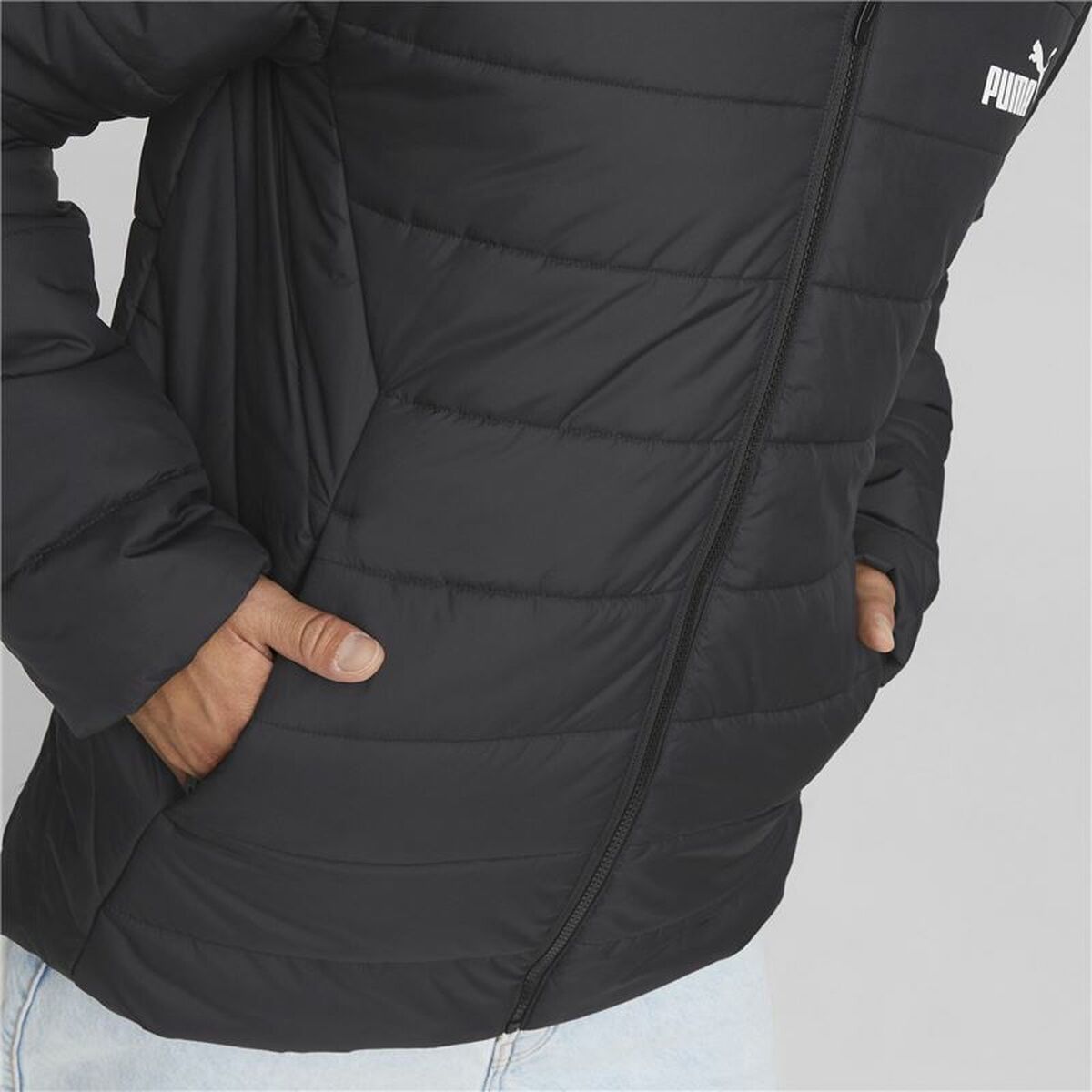 Träningsjacka Herr Puma Essentials Padded Svart - 6