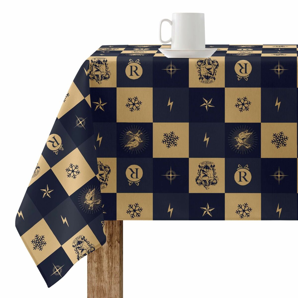 Fläckresistent bordsduk i harts Harry Potter Ravenclaw Christmas Multicolour 100 x 150 cm