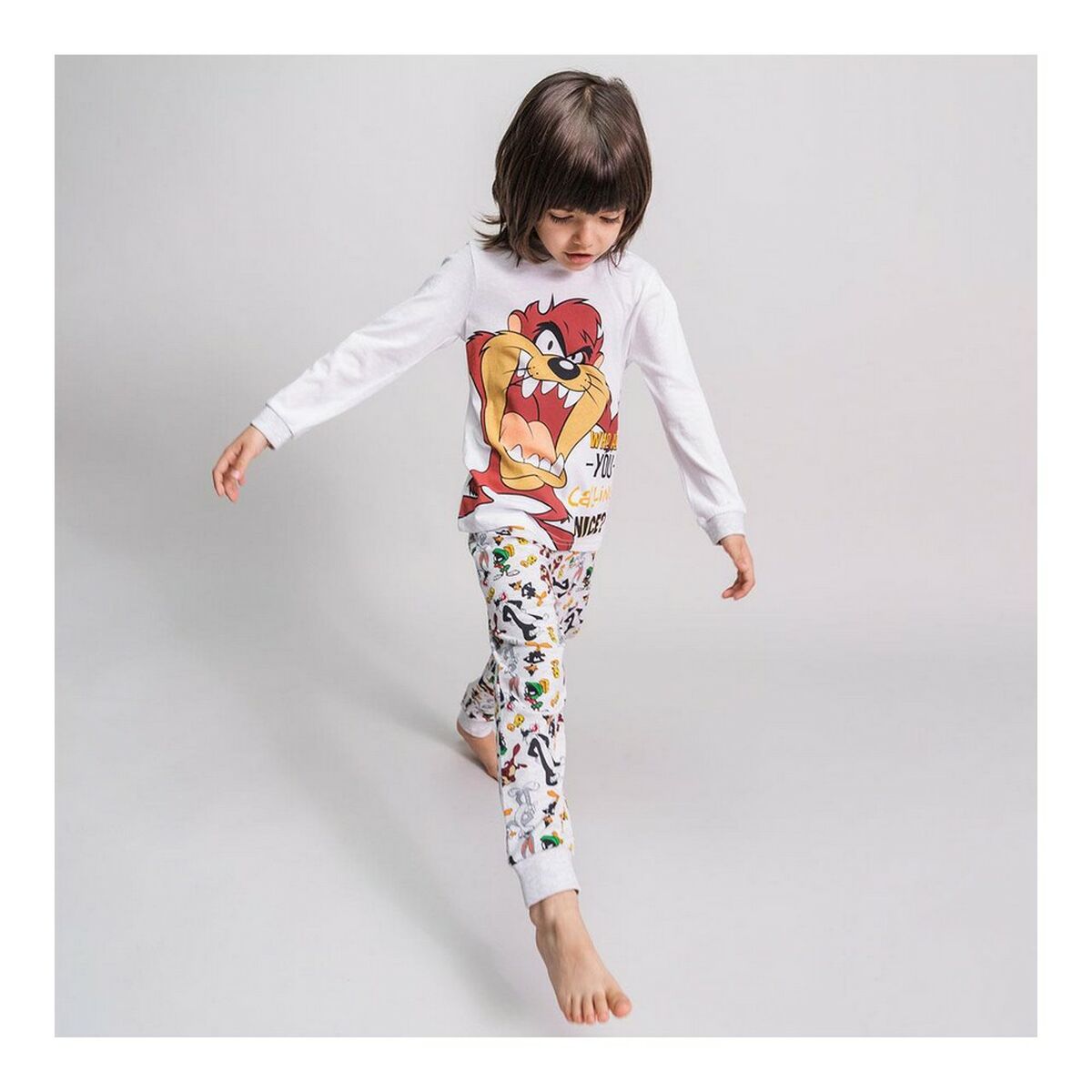 Pyjamas Barn Looney Tunes Grå - 4