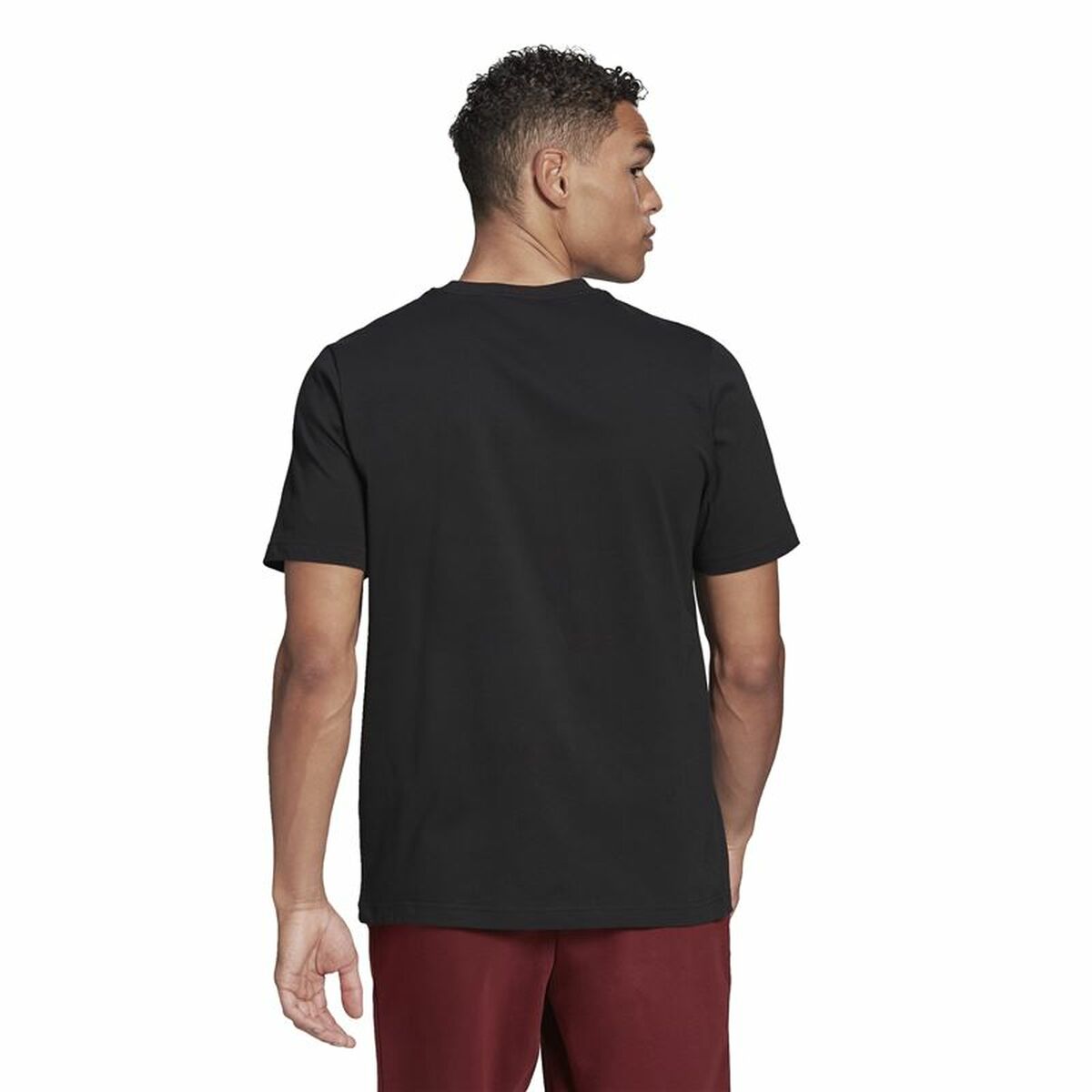 T-shirt med kortärm Herr Adidas Essentials Feel Comfy Svart - 4