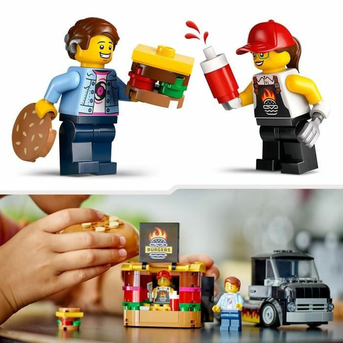 Byggsats Lego 60404 Hamburger truck Multicolour - 4