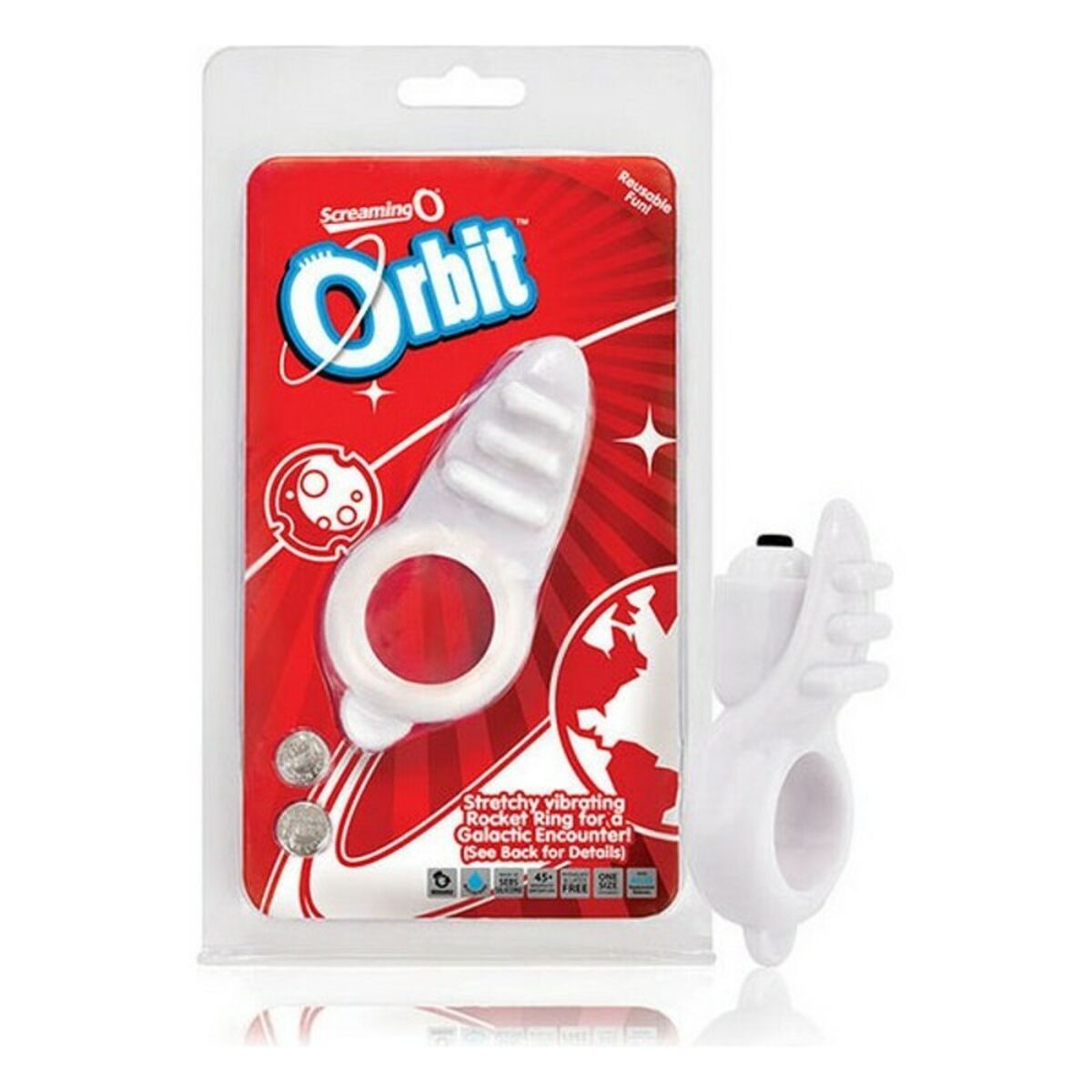 Vibrerande Penisring The Screaming O Orbit Vit - 3