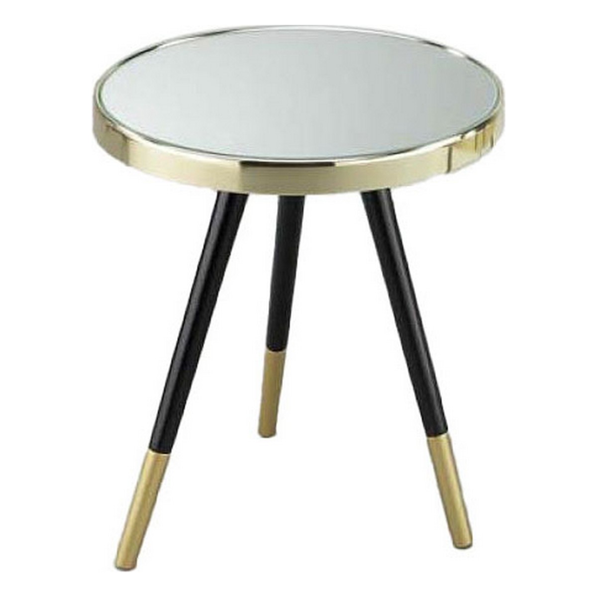 Sidobord DKD Home Decor Speglar Gyllene Stål (42,5 x 42,5 x 48 cm) - 2