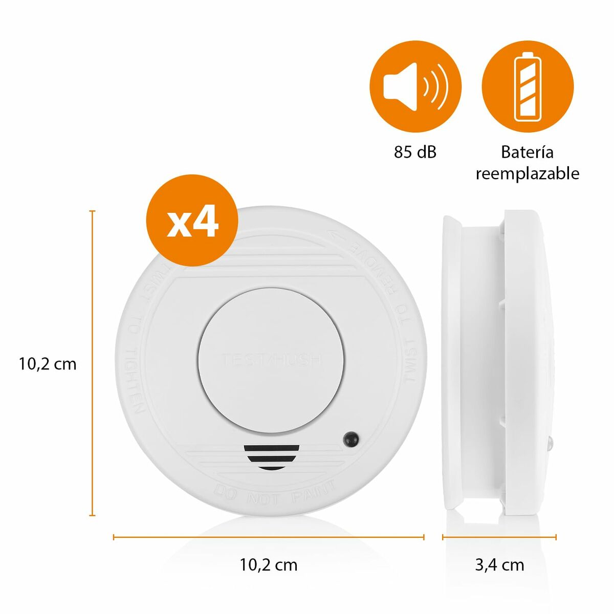 Rökdetektor Smartwares 10.100.41/4 - 6