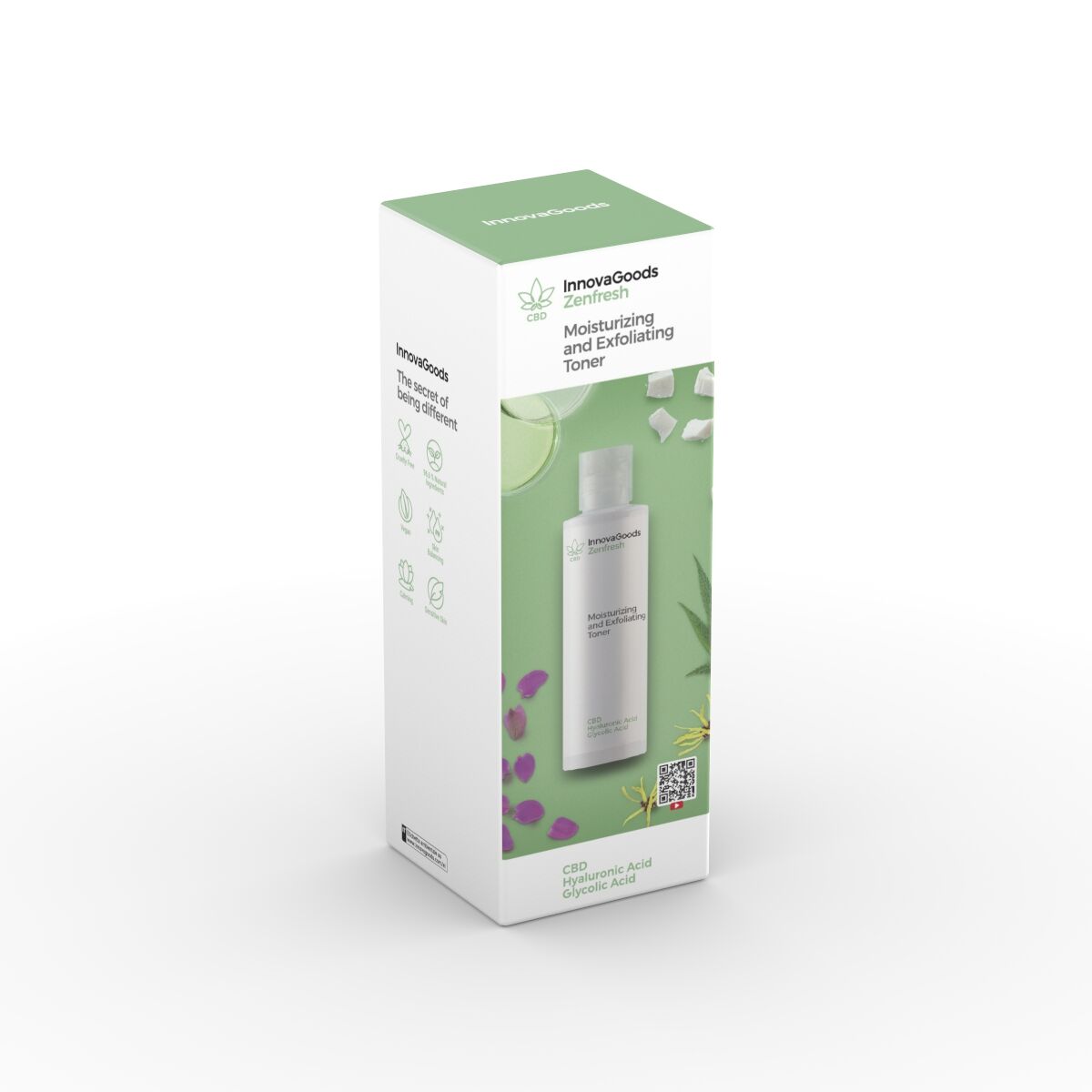 Fuktgivande och exfolierande ansiktstonic CBD Zenfresh InnovaGoods 150 ml - 8
