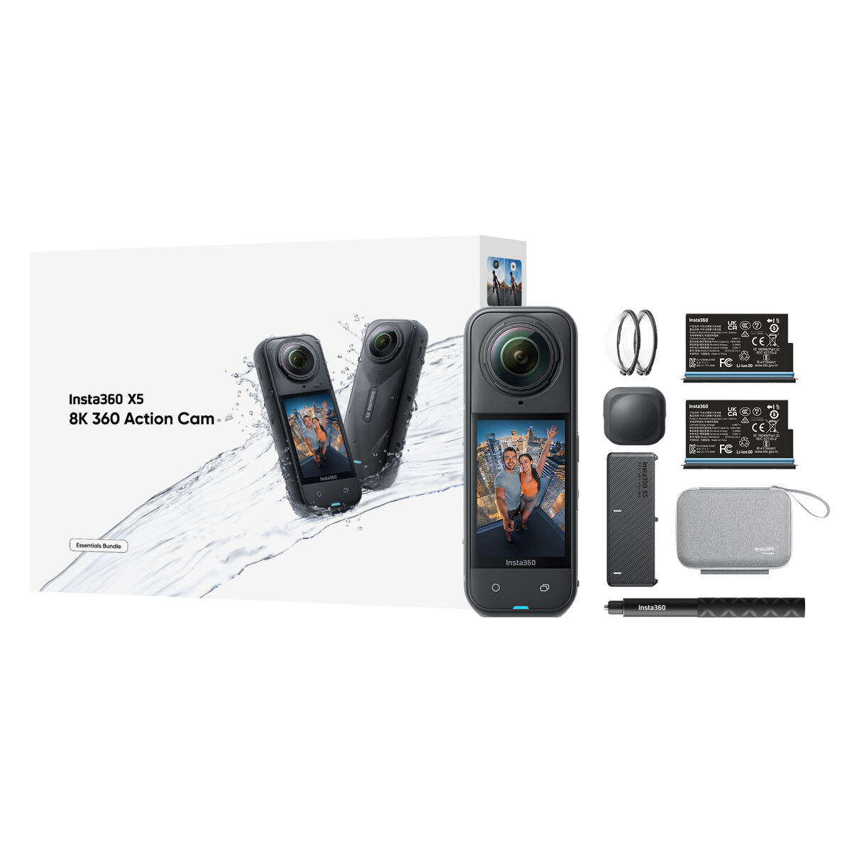 Digitalkamera Insta360 X5 Bundle Svart