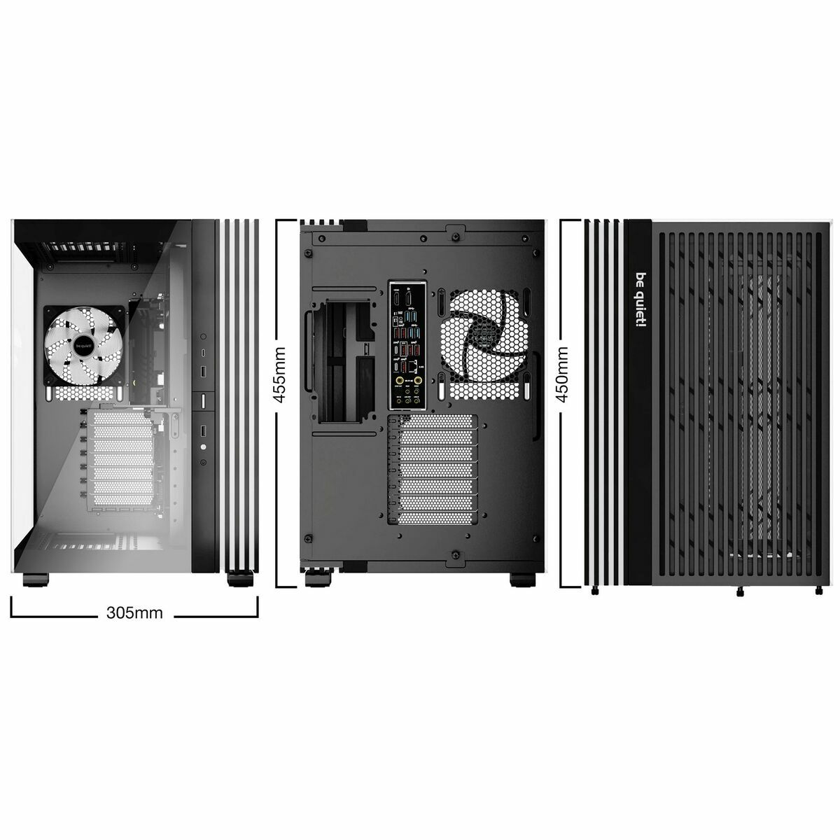 ATX Semitorn Be Quiet! BGW67 Svart - 2