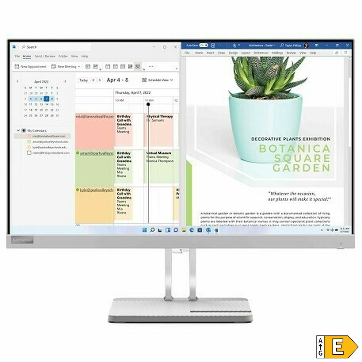 Monitor Lenovo L24e-40 Full HD 23,8" 100 Hz - 4